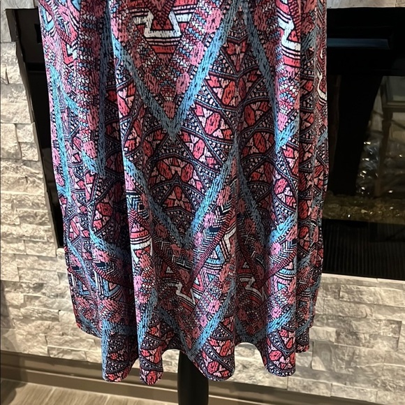 Cynthia Rowley Pink and Blue sleeveless summer swing dress Medium - Picture 5 of 10